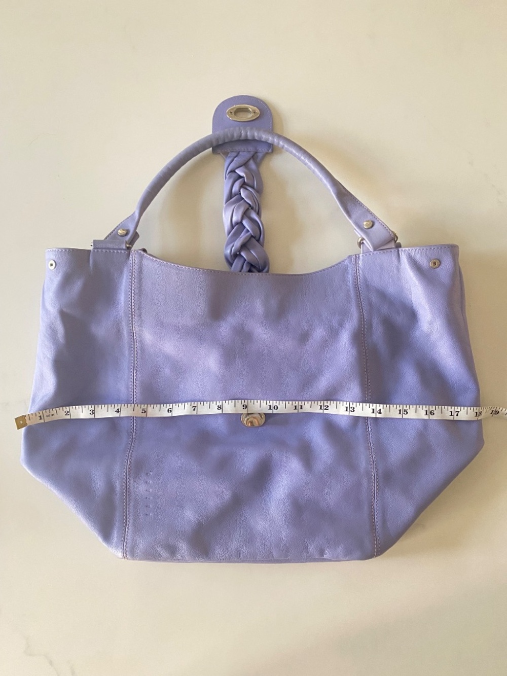 Vintage Lazaro Argentina Lavender Leather Hobo Shoulder Bag - Picture 13 of 16